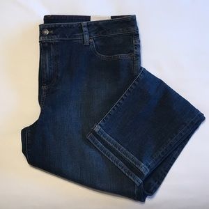 NWT Talbots Signature, Slim Ankle 5-Pocket Deep Indigo Jean